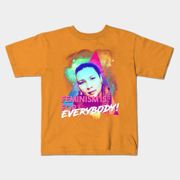 CROW - Feminism is for Everybody! Vaporwave Kids T-Shirt by CROW Store